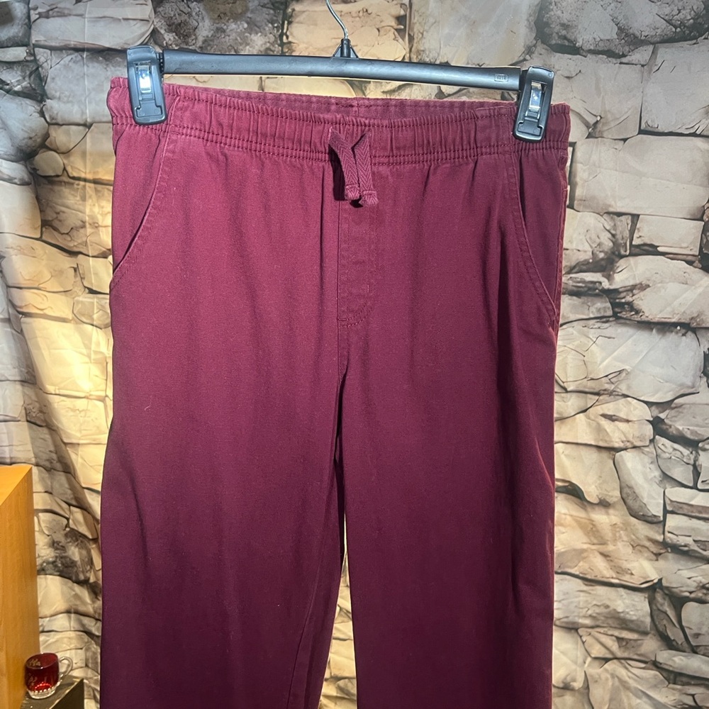 youth pants maroon in color Very comfortable